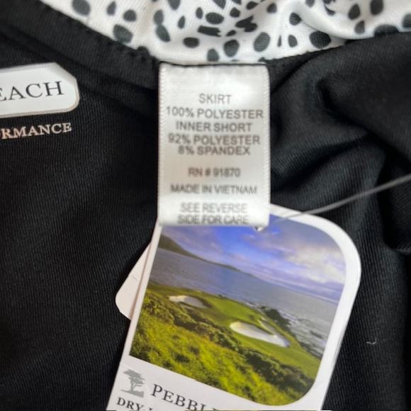 Pebble Beach NEW Dry-Luxe Performance Leopard Ombre Golf Skort Size Large - Picture 9 of 11